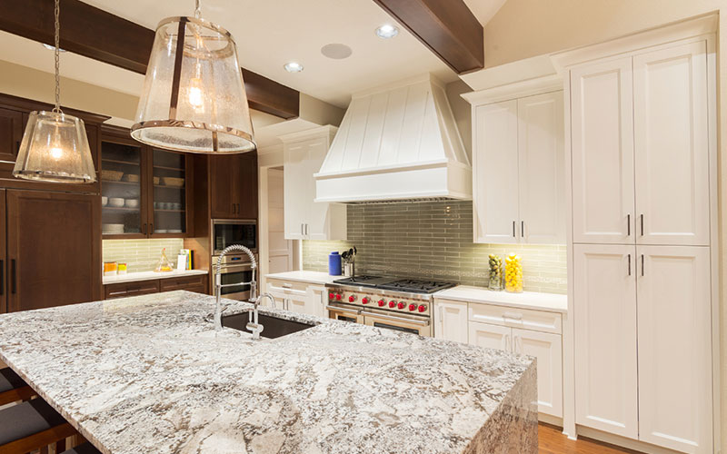 Quartz kitchen counter